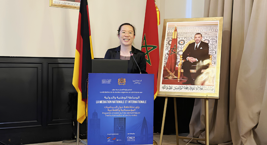 Li Jing Speaks at Morocco Ministry of Justice Mediation Seminar